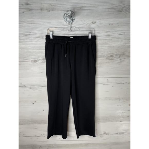 RBX Pants Womens Small Black Capri Joggers Drawstring Pockets Stretch Drawstring - Picture 1 of 8